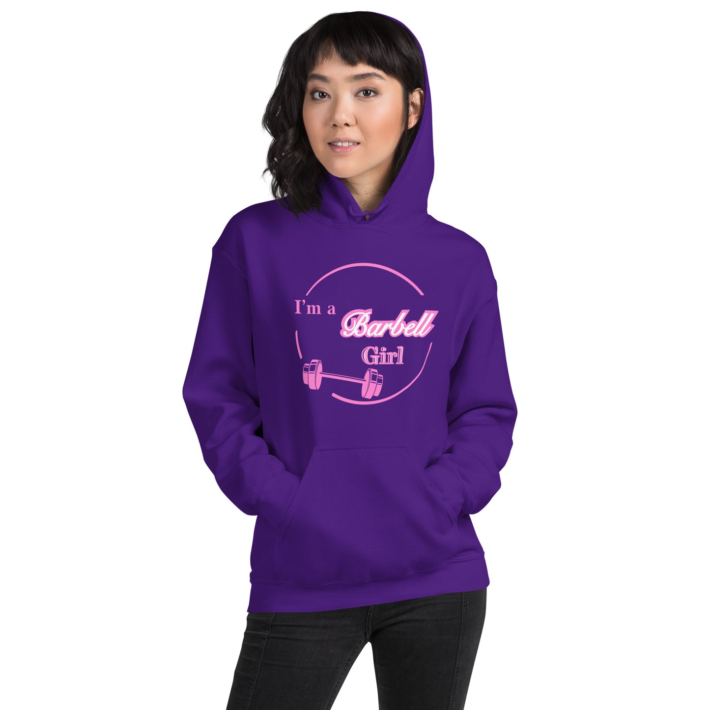 I'm A Barbell Girl Unisex Hoodie by EraofInk