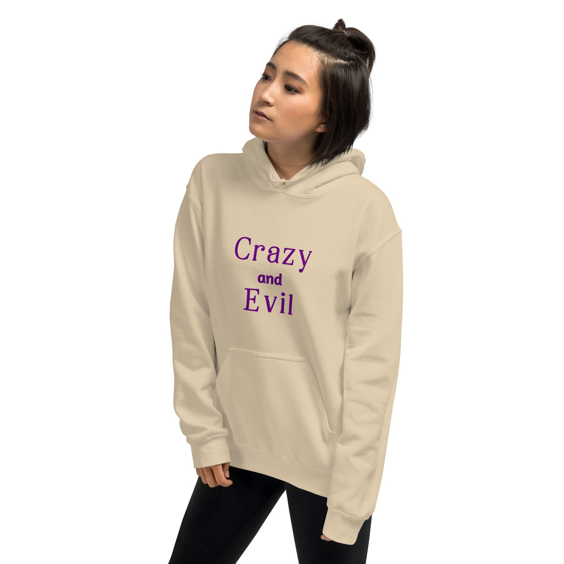 Crazy and Evil - Unisex Hoodie - by RecreatingKrista