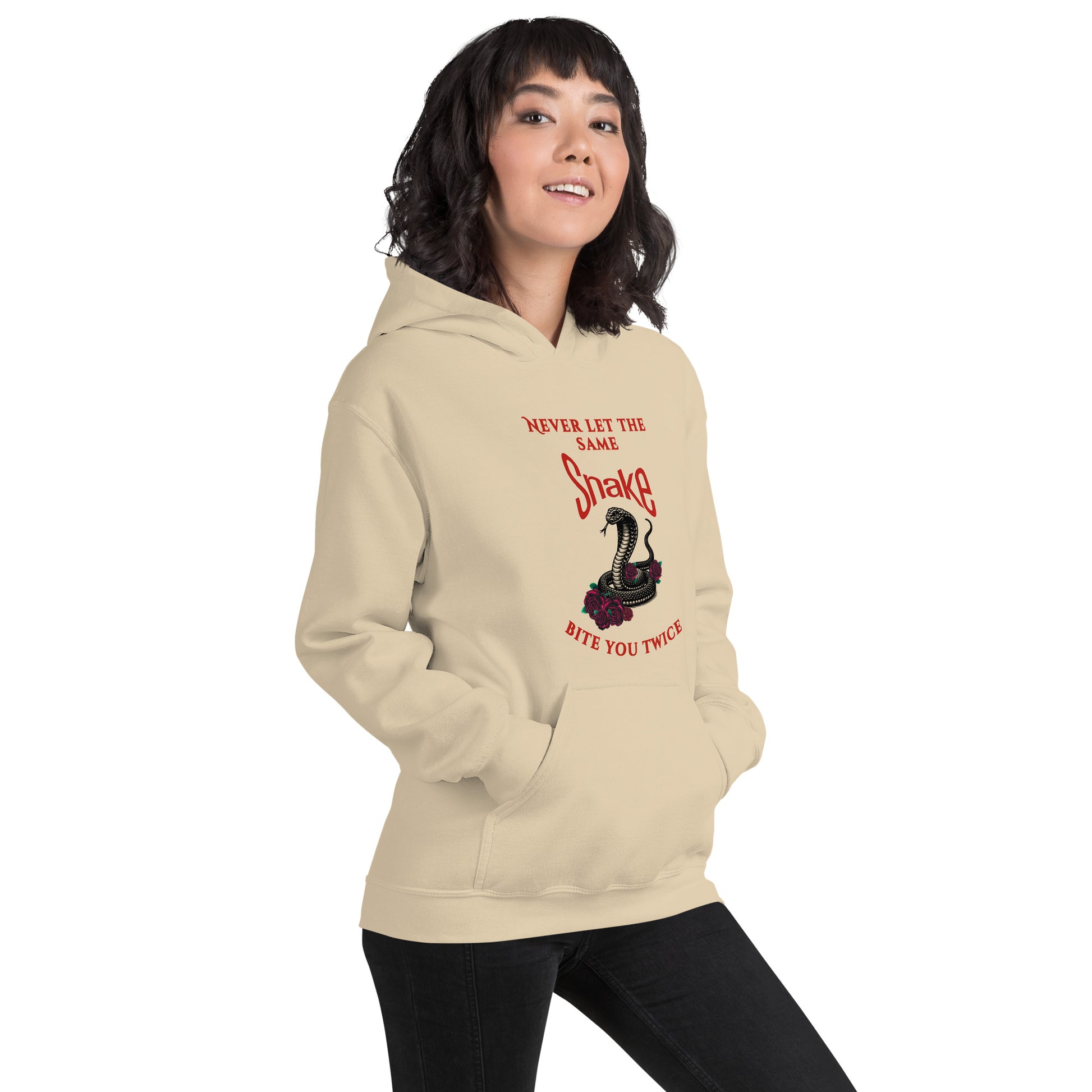 Never let the same snake bite you twice - Unisex Hoodie - by RecreatingKrista