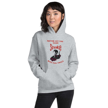 Never let the same snake bite you twice - Unisex Hoodie - by RecreatingKrista
