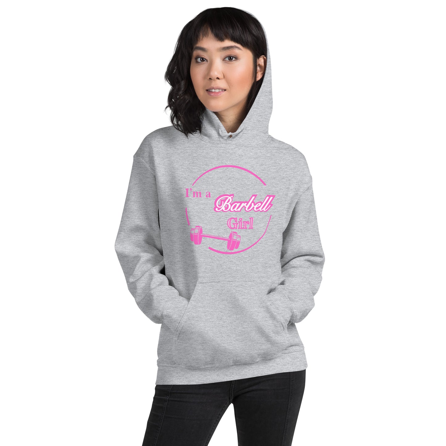 I'm A Barbell Girl Unisex Hoodie by EraofInk