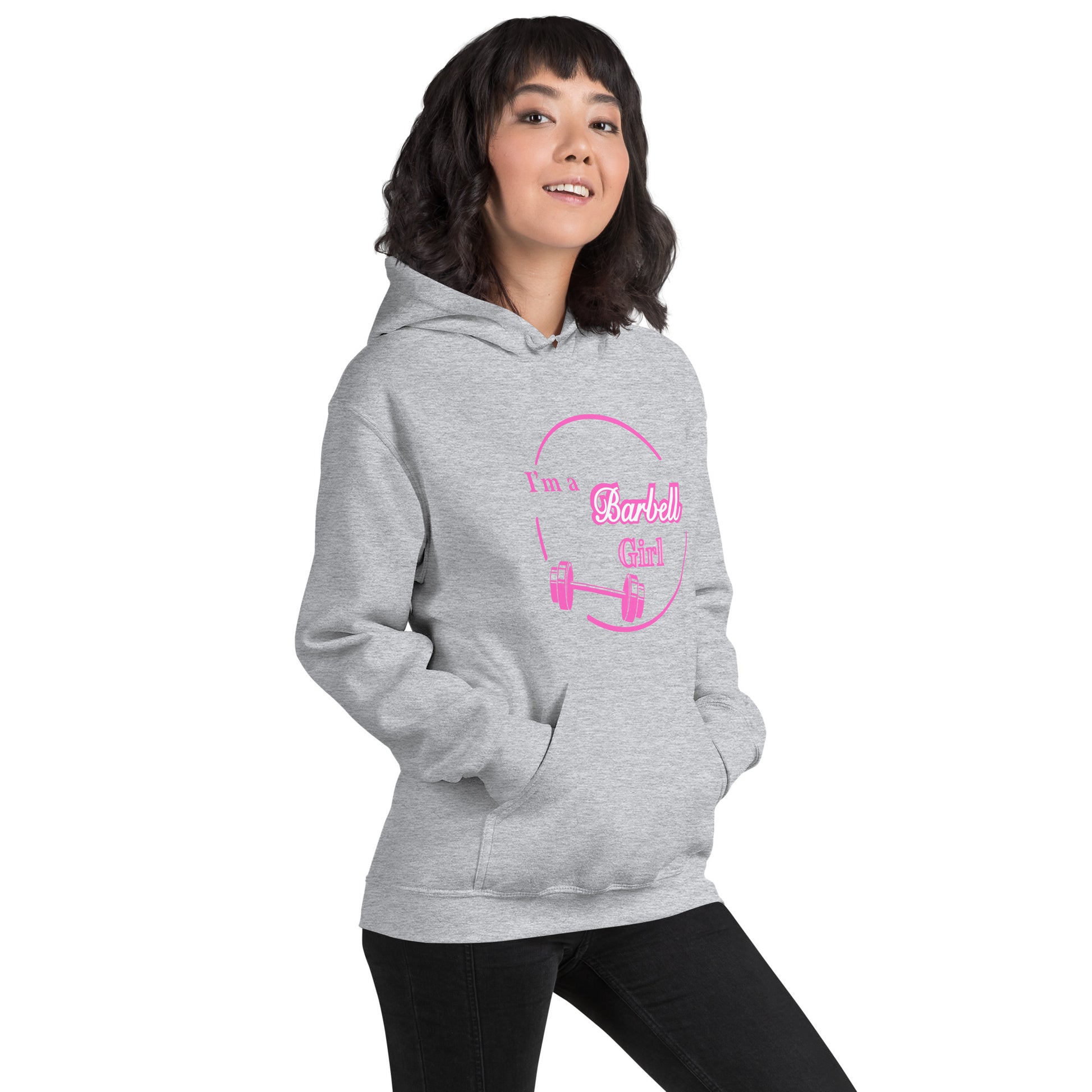 I'm A Barbell Girl Unisex Hoodie by EraofInk