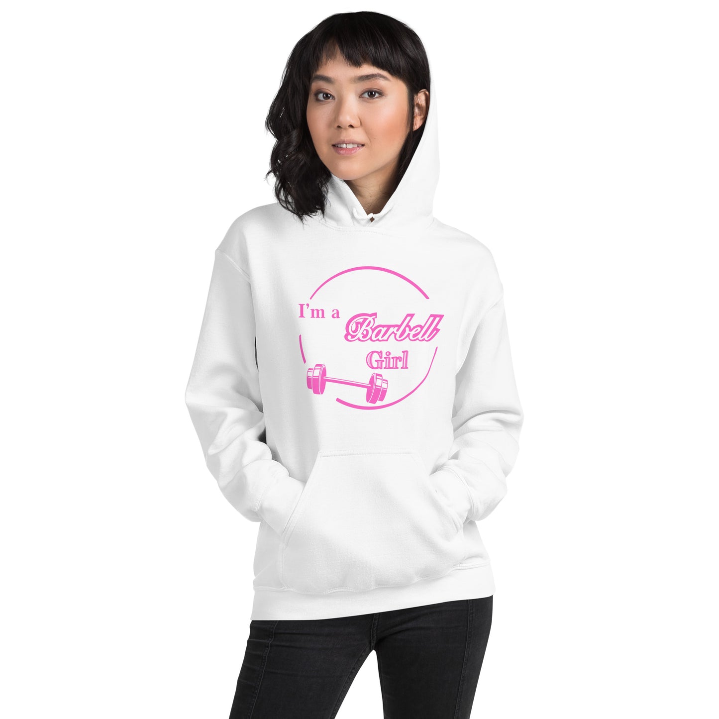 I'm A Barbell Girl Unisex Hoodie by EraofInk