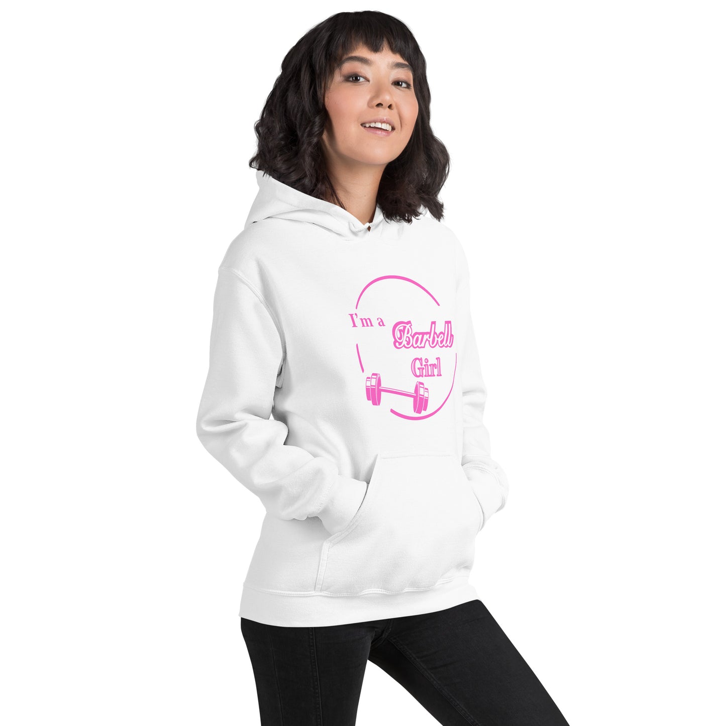 I'm A Barbell Girl Unisex Hoodie by EraofInk