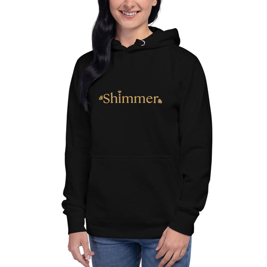 Shimmer UNIQUE TRENDY Design MUST SEE Back Side Unisex Hoodie by EraofInk