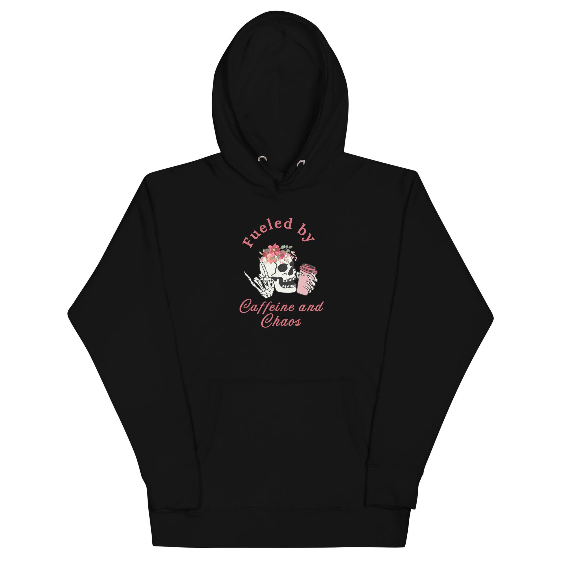 Fueled by Caffeine & Chaos Unisex Hoodie by EraofInk