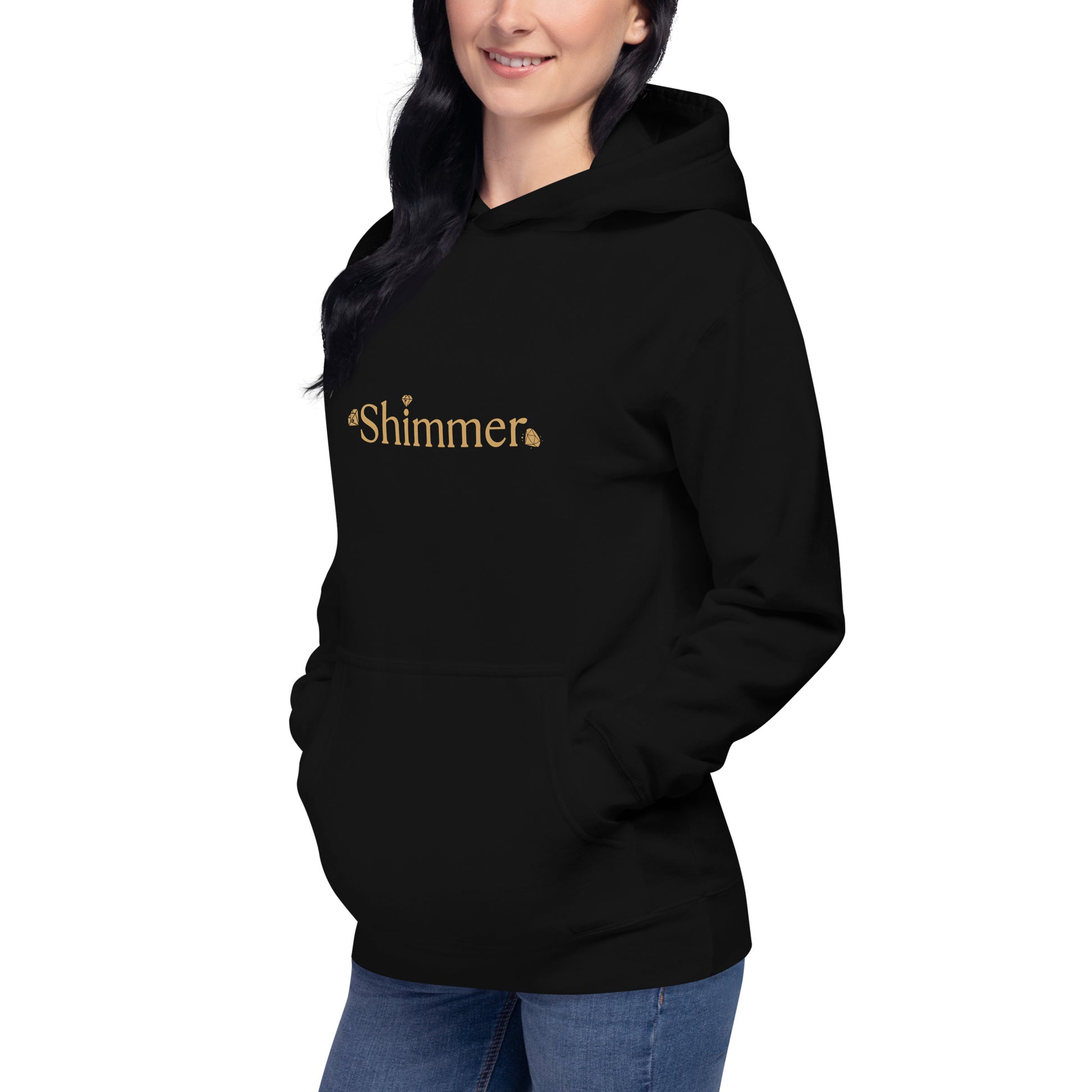 Shimmer UNIQUE TRENDY Design MUST SEE Back Side Unisex Hoodie by EraofInk