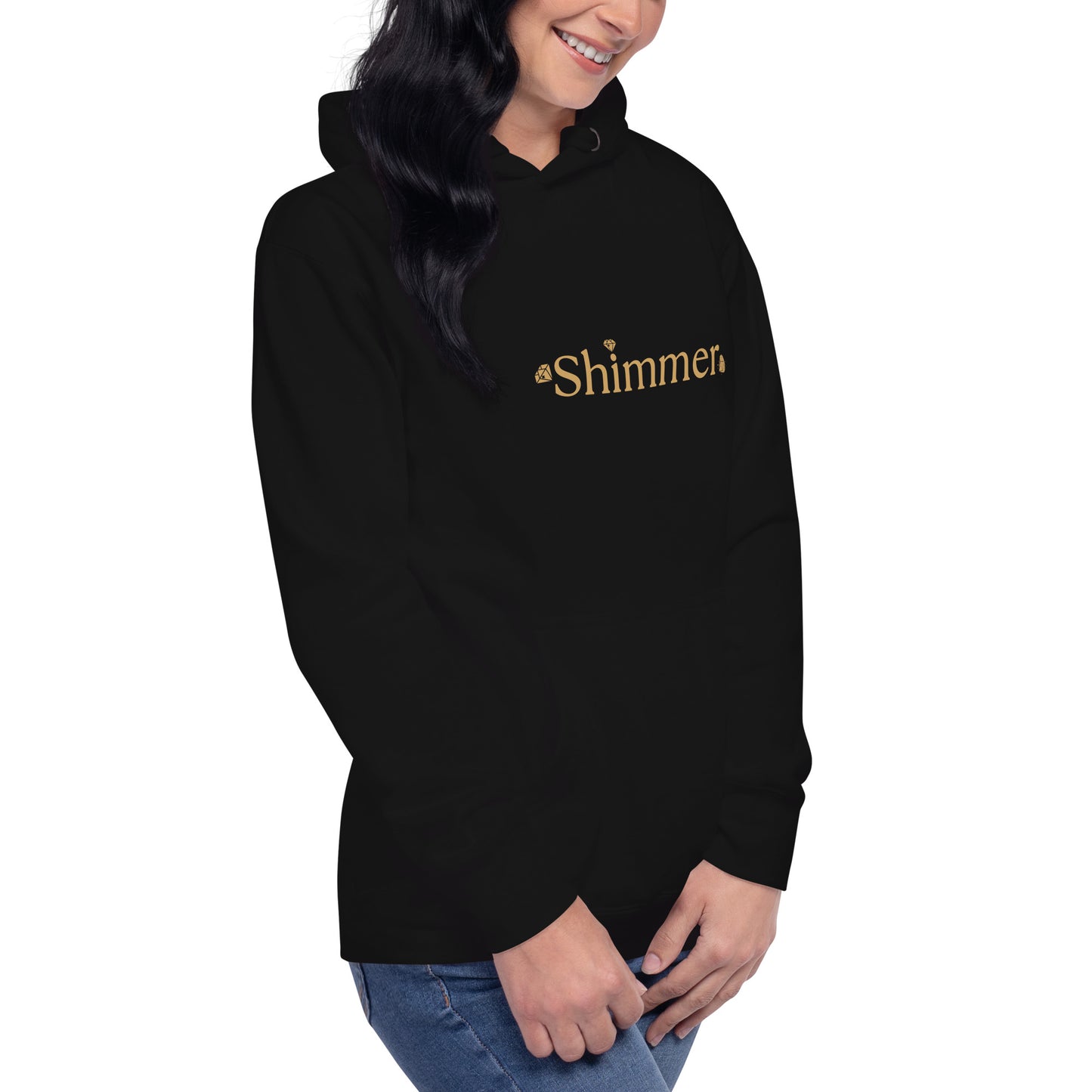 Shimmer UNIQUE TRENDY Design MUST SEE Back Side Unisex Hoodie by EraofInk