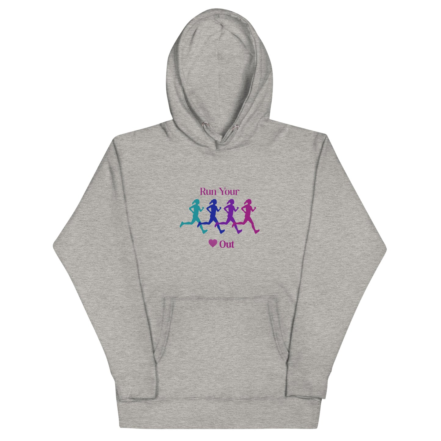 Run Your Heart Out Unisex Hoodie by EraofInk