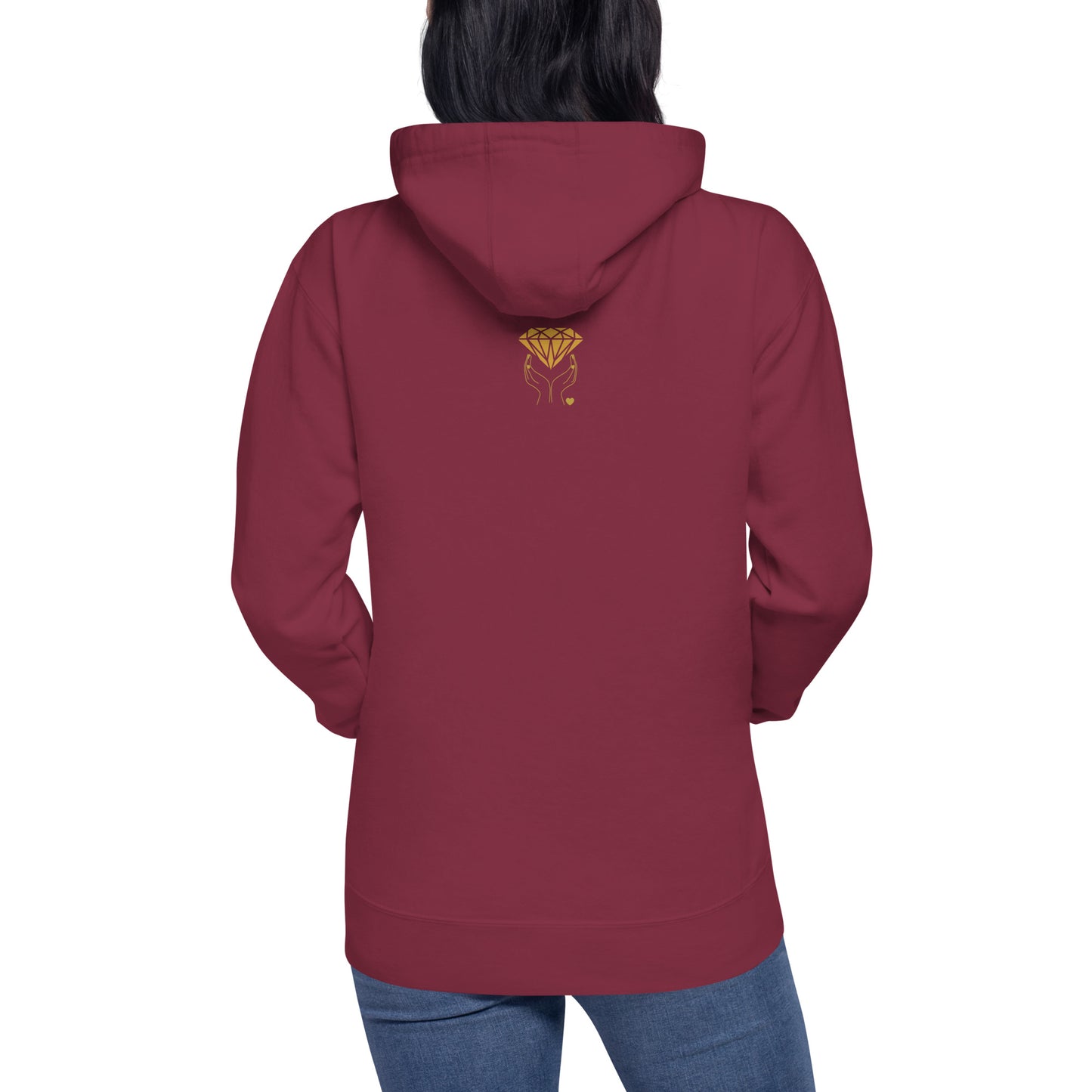 Shimmer UNIQUE TRENDY Design MUST SEE Back Side Unisex Hoodie by EraofInk