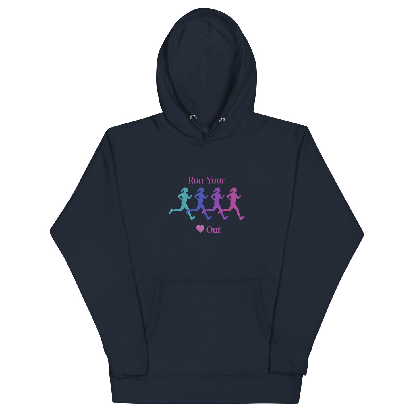 Run Your Heart Out Unisex Hoodie by EraofInk