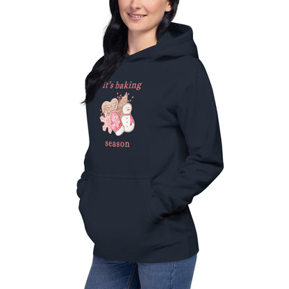 It's Baking Season Christmastime Unisex Hoodie by EraofInk