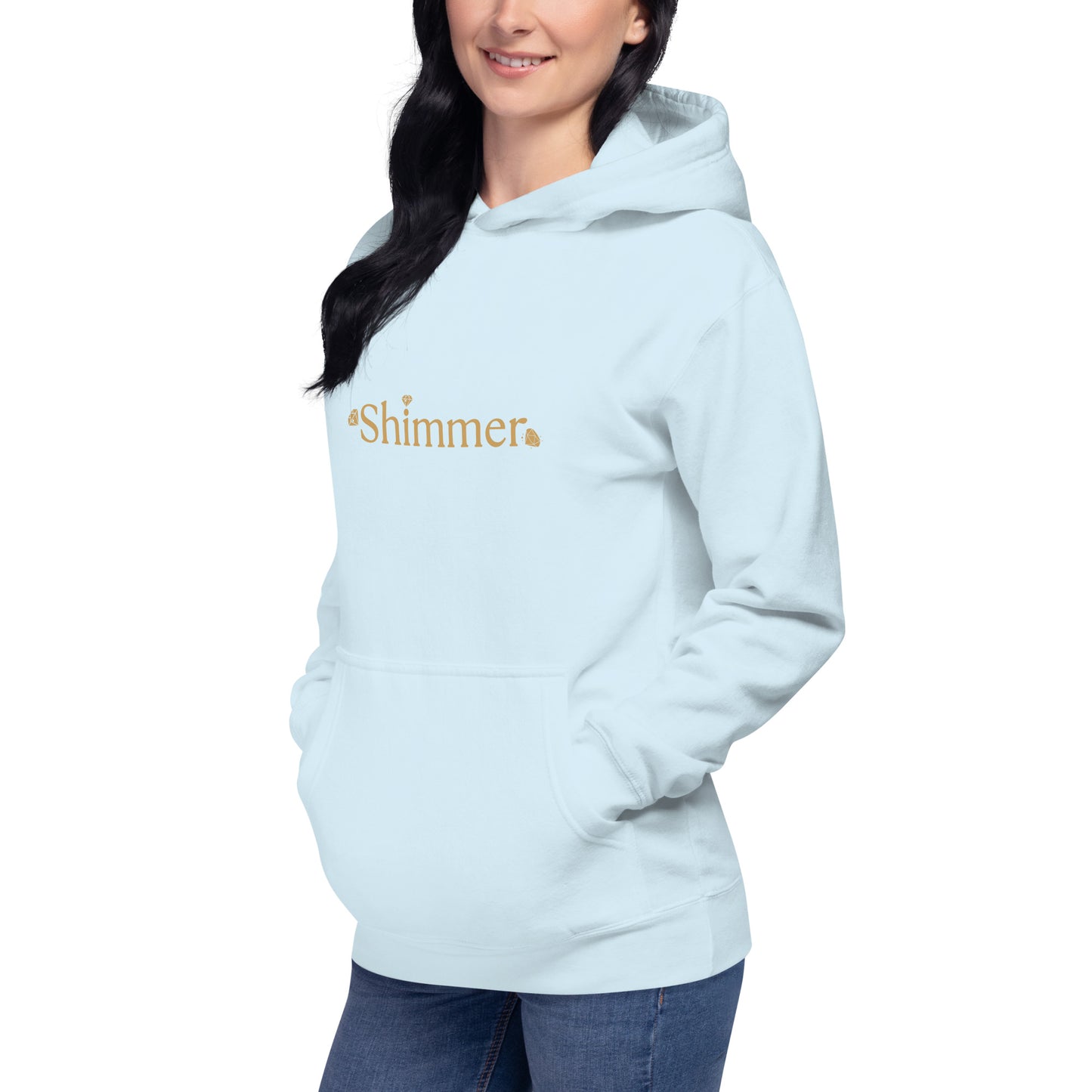 Shimmer UNIQUE TRENDY Design MUST SEE Back Side Unisex Hoodie by EraofInk