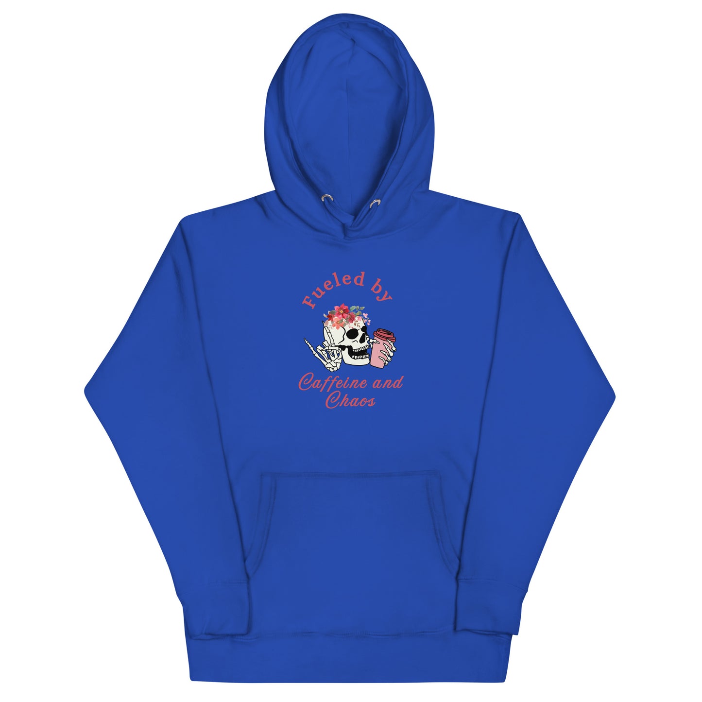 Fueled by Caffeine & Chaos Unisex Hoodie by EraofInk