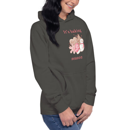 It's Baking Season Christmastime Unisex Hoodie by EraofInk