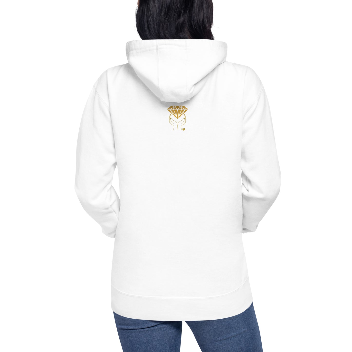 Shimmer UNIQUE TRENDY Design MUST SEE Back Side Unisex Hoodie by EraofInk