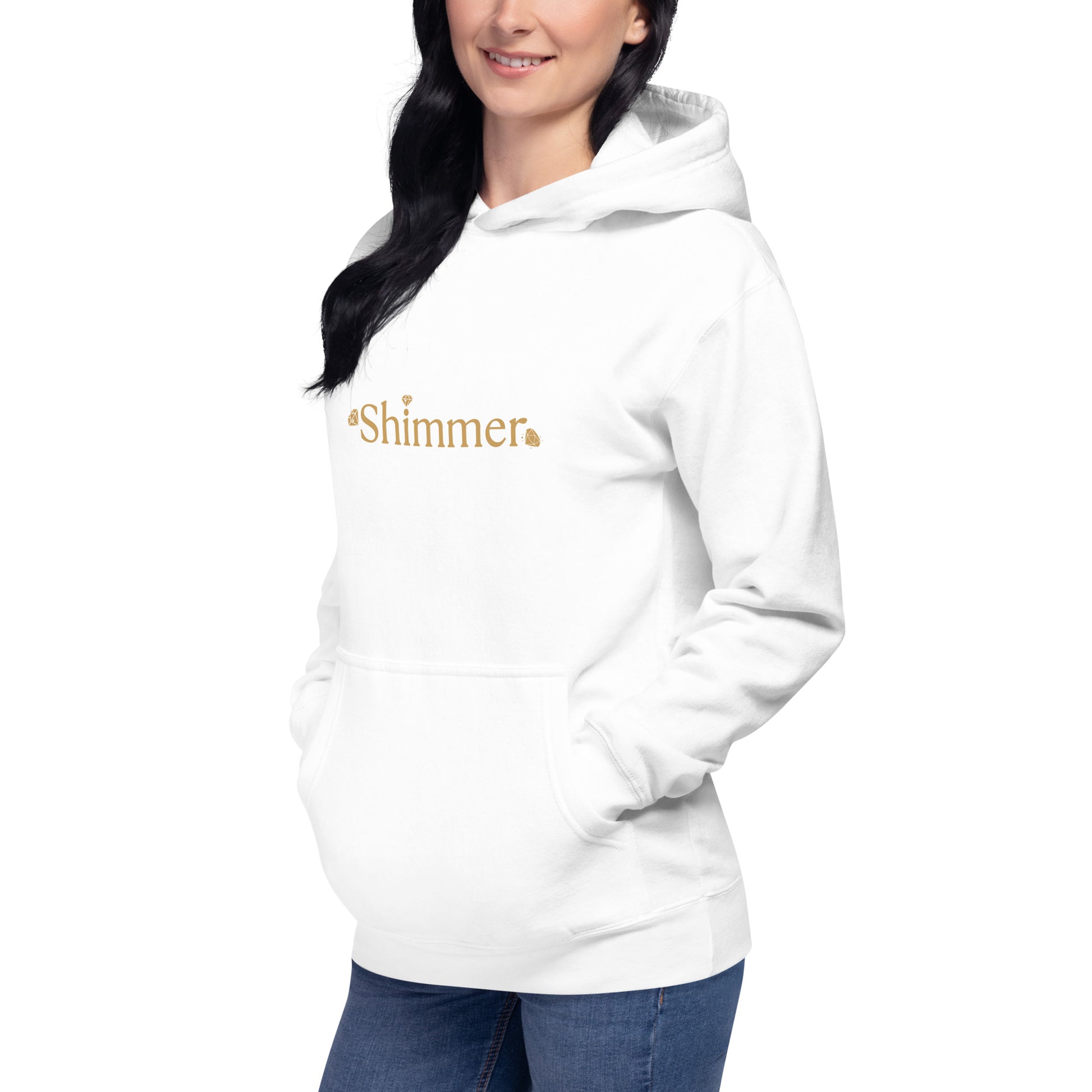 Shimmer UNIQUE TRENDY Design MUST SEE Back Side Unisex Hoodie by EraofInk