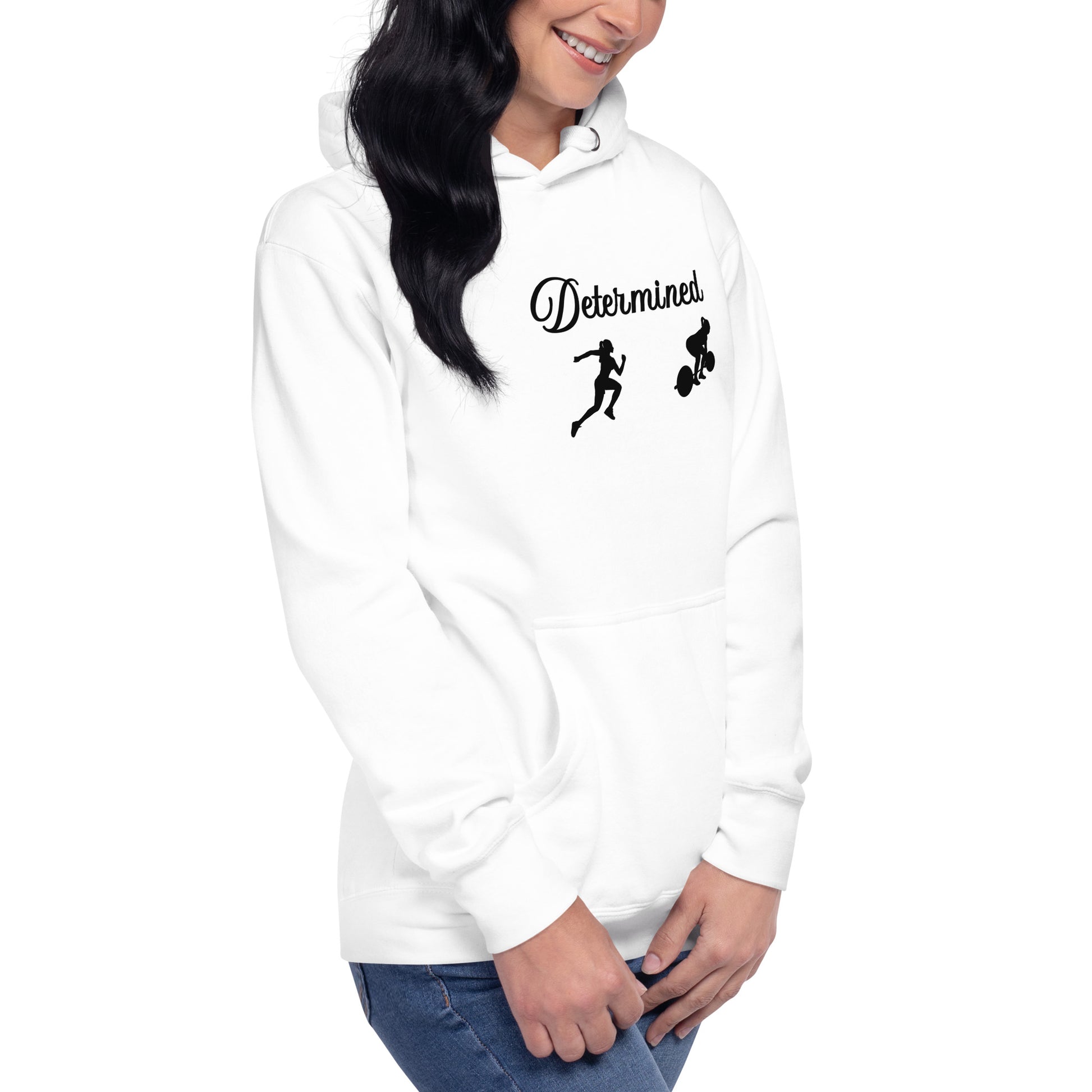 Determined Women's Fitness Hoodie by EraofInk