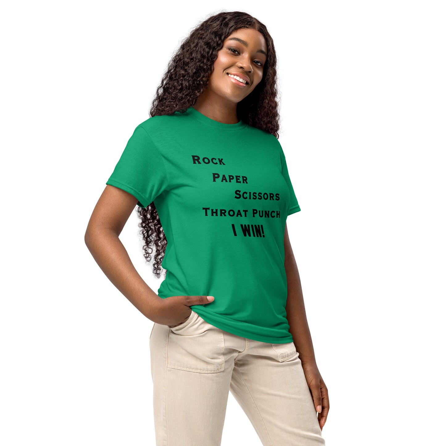 Rock Paper Scissors Throat Punch - I Win DryBlend® Tee by EraofInk