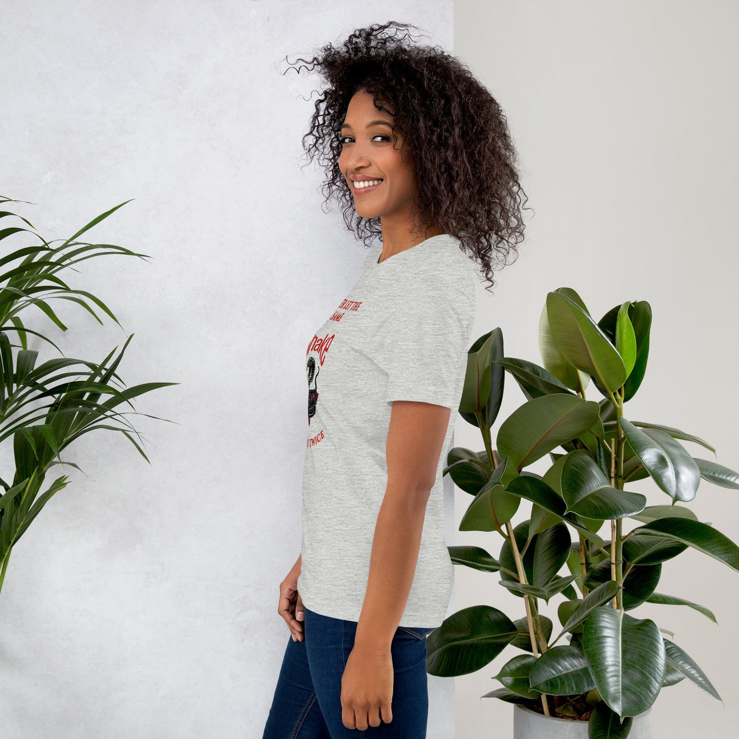 Never let the same snake bite your twice - Unisex t-shirt - by RecreatingKrista