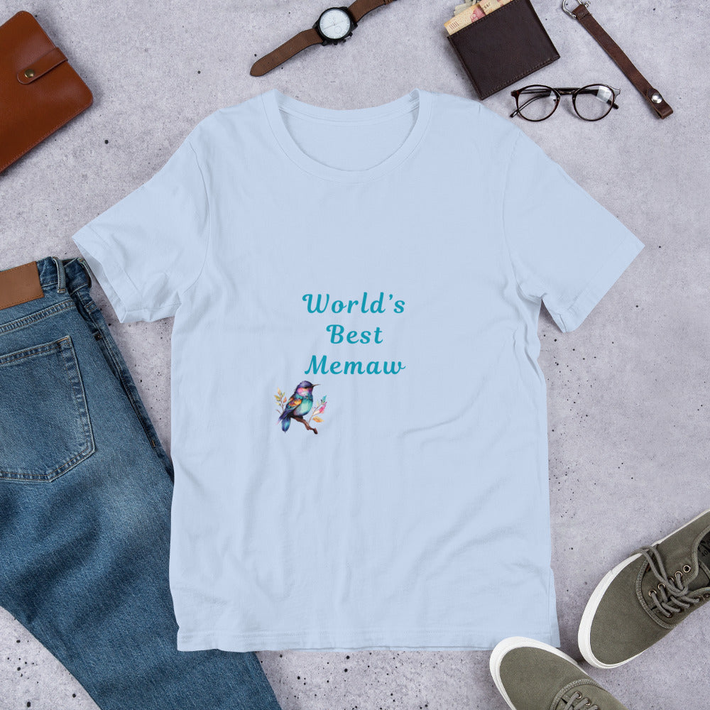 World's Best Memaw - Unisex t-shirt - by RecreatingKrista
