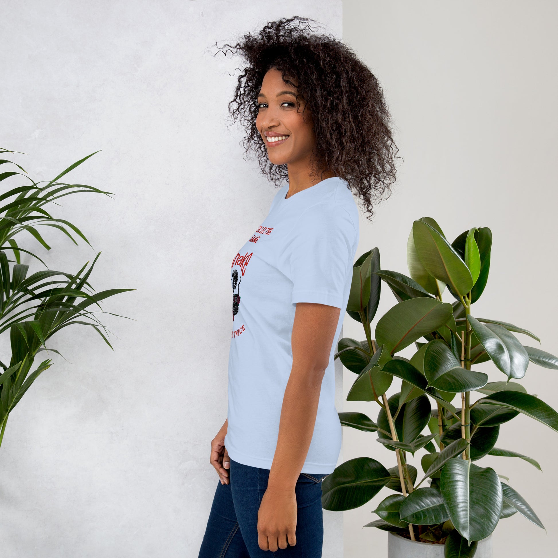 Never let the same snake bite your twice - Unisex t-shirt - by RecreatingKrista