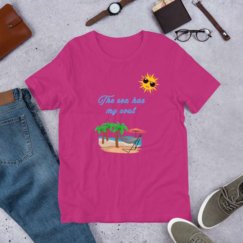 The sea has my soul - Unisex t-shirt - by RecreatingKrista