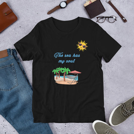 The sea has my soul - Unisex t-shirt - by RecreatingKrista