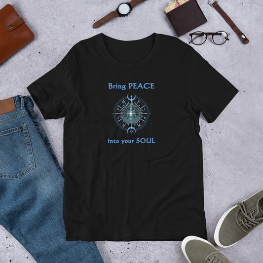 Bring PEACE into Your Soul Unisex Tee by EraofInk