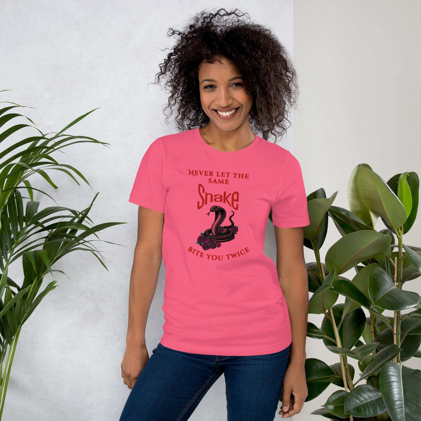 Never let the same snake bite your twice - Unisex t-shirt - by RecreatingKrista