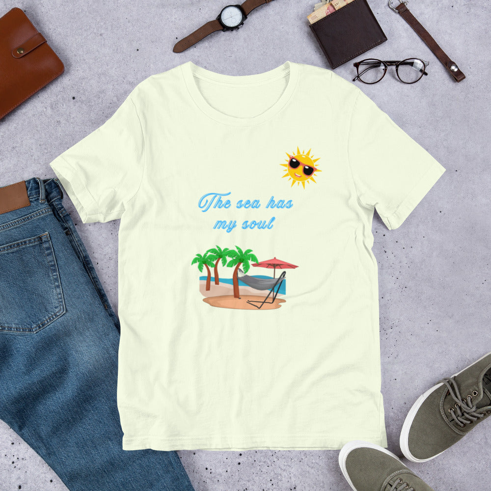 The sea has my soul - Unisex t-shirt - by RecreatingKrista