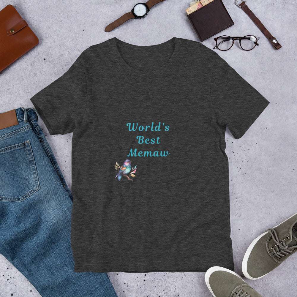 World's Best Memaw - Unisex t-shirt - by RecreatingKrista