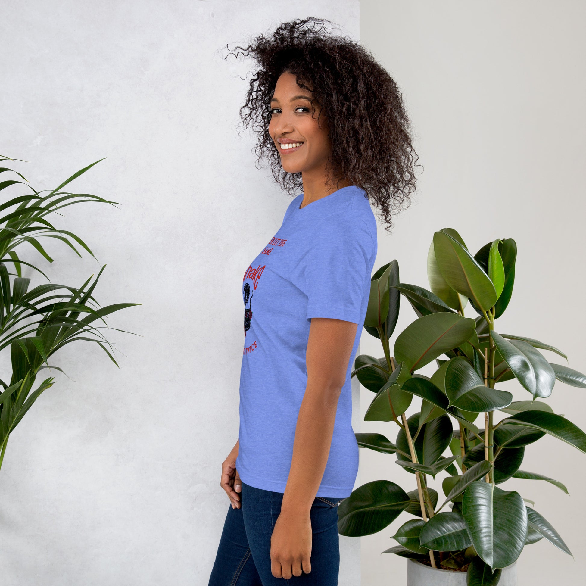Never let the same snake bite your twice - Unisex t-shirt - by RecreatingKrista