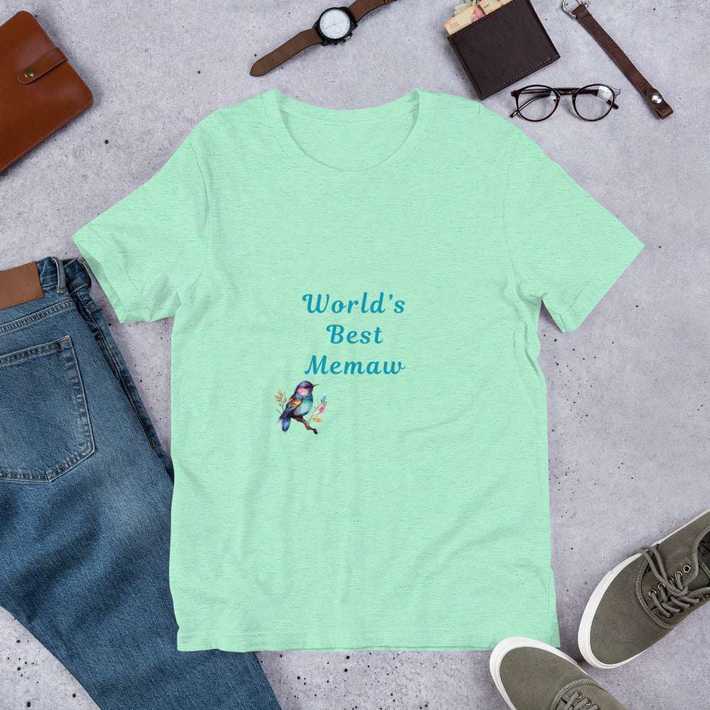 World's Best Memaw - Unisex t-shirt - by RecreatingKrista