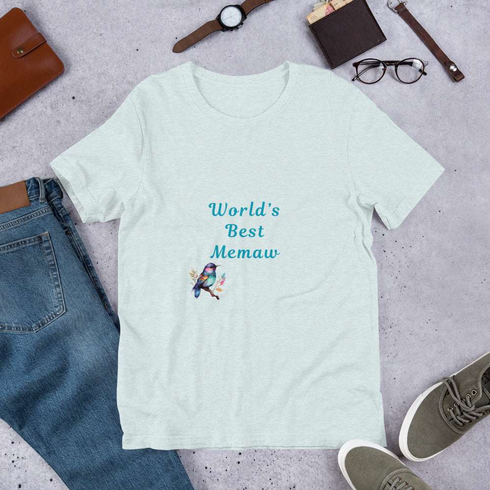 World's Best Memaw - Unisex t-shirt - by RecreatingKrista