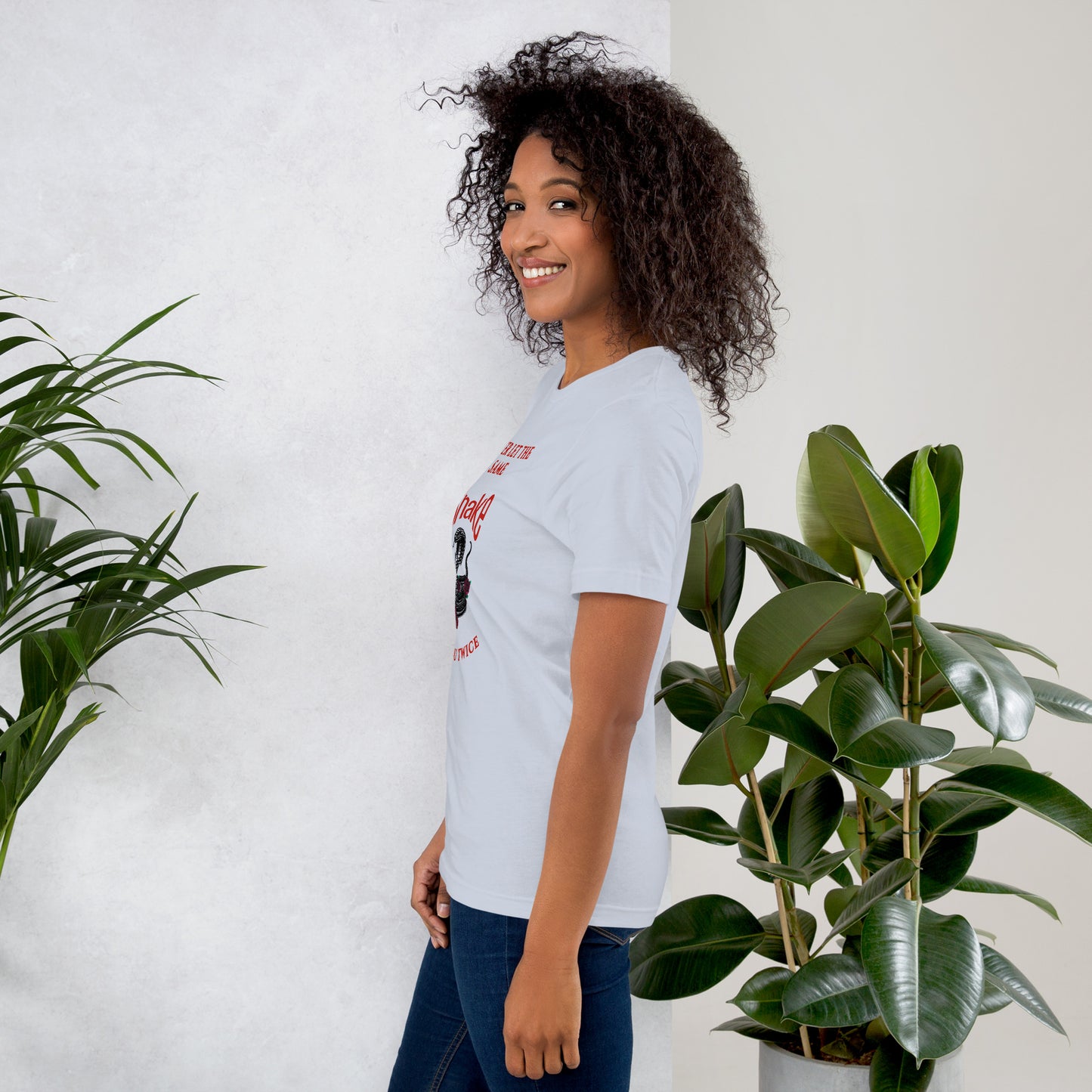 Never let the same snake bite your twice - Unisex t-shirt - by RecreatingKrista