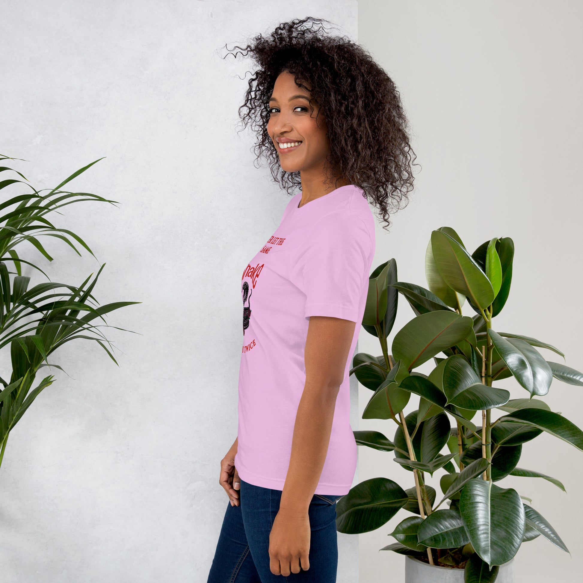Never let the same snake bite your twice - Unisex t-shirt - by RecreatingKrista