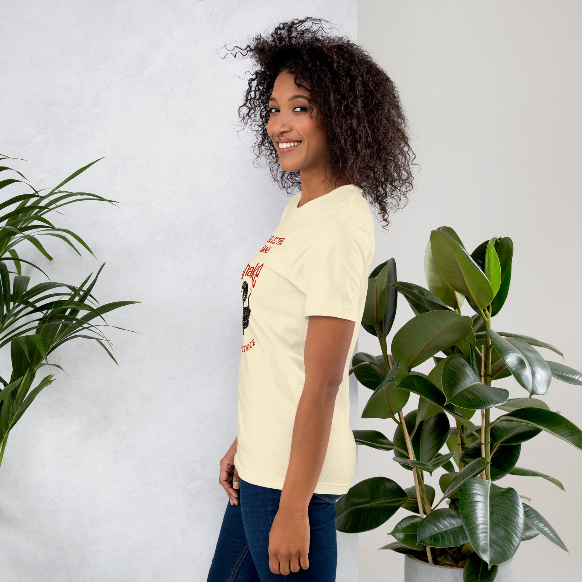 Never let the same snake bite your twice - Unisex t-shirt - by RecreatingKrista