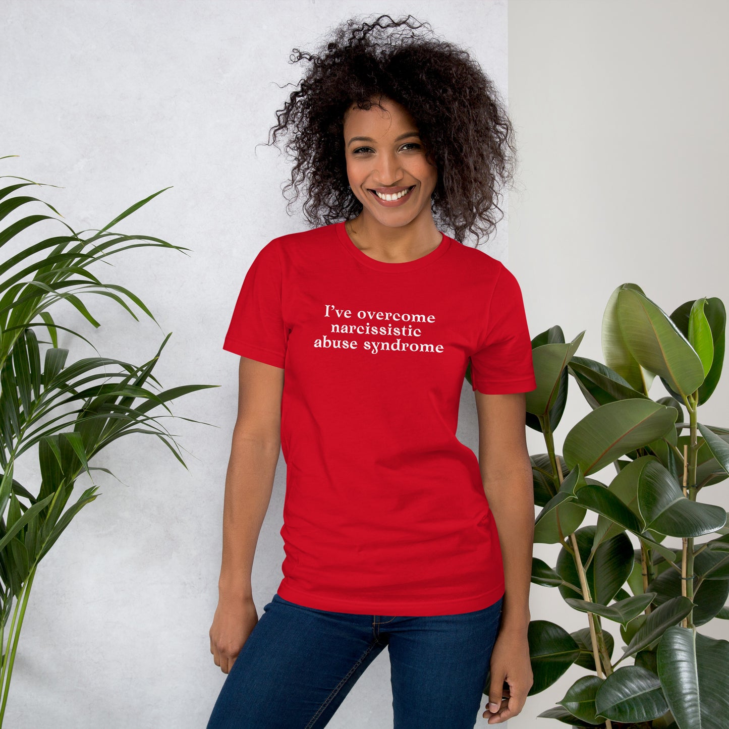 I've Overcome Narcissist Abuse Syndrome Unisex Tee by RecreatingKrista