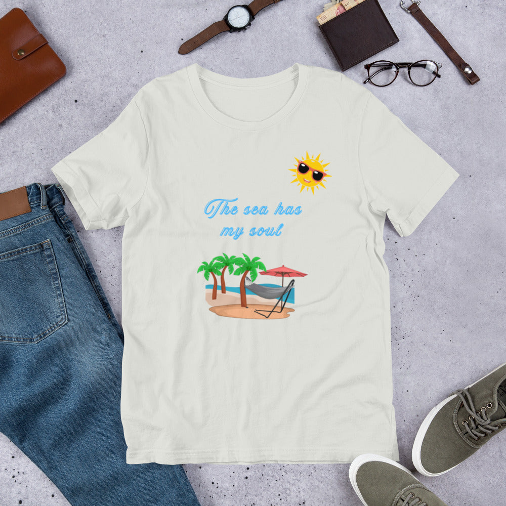 The sea has my soul - Unisex t-shirt - by RecreatingKrista
