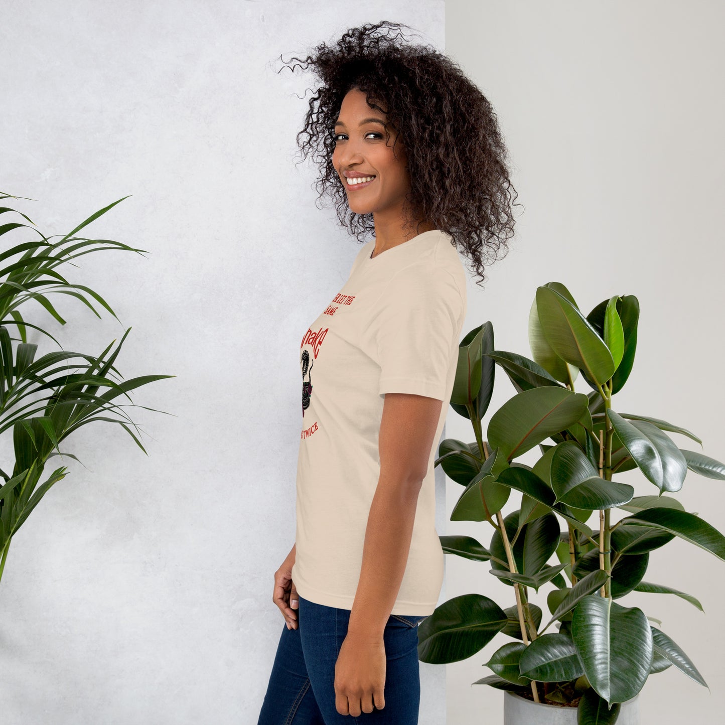 Never let the same snake bite your twice - Unisex t-shirt - by RecreatingKrista