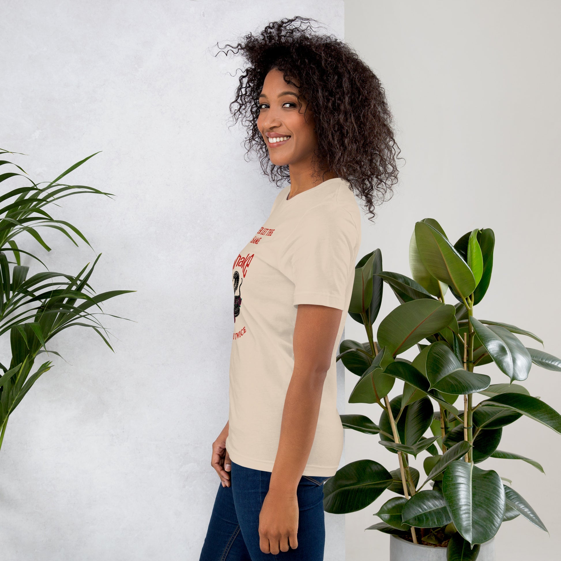 Never let the same snake bite your twice - Unisex t-shirt - by RecreatingKrista