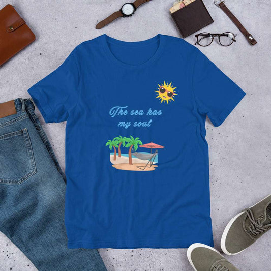 The sea has my soul - Unisex t-shirt - by RecreatingKrista