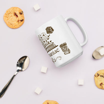 Bibliomaniac Mug for Book Lovers by EraofInk