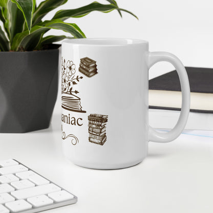 Bibliomaniac Mug for Book Lovers by EraofInk