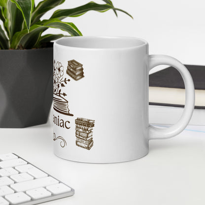 Bibliomaniac Mug for Book Lovers by EraofInk