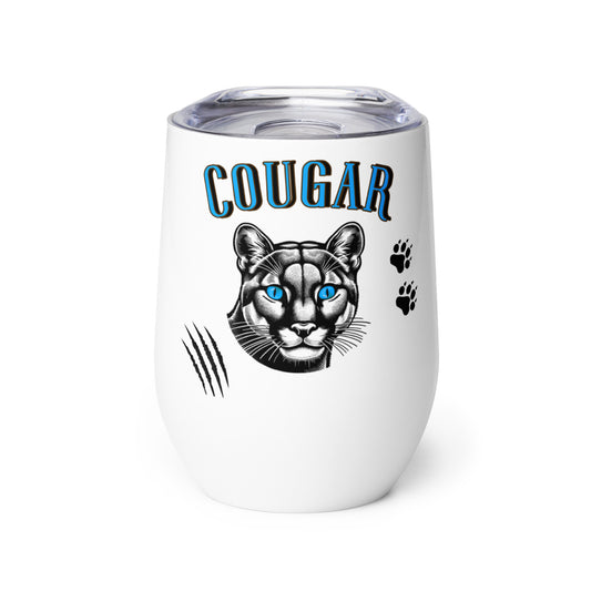 Cougar Wine tumbler by EraofInk