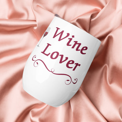 Wine tumbler for a Wine Lover or Wine Connoisseur by EraofInk