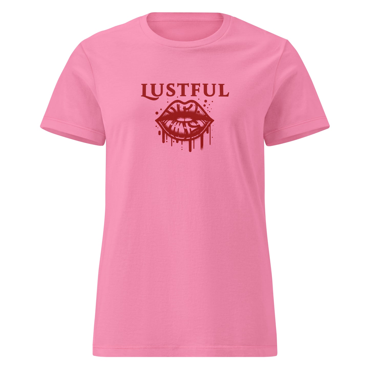 Lustful Hot Dripping Wet Lips Women’s SoftStyle Tee by EraofInk