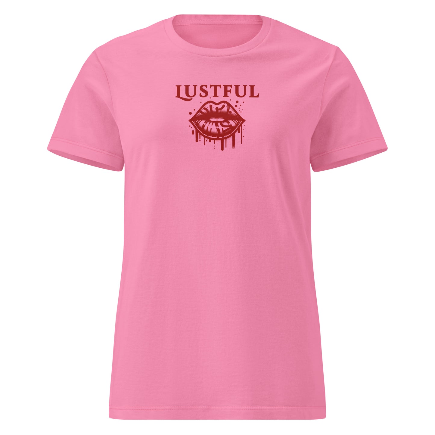 Lustful Hot Dripping Wet Lips Women’s SoftStyle Tee by EraofInk